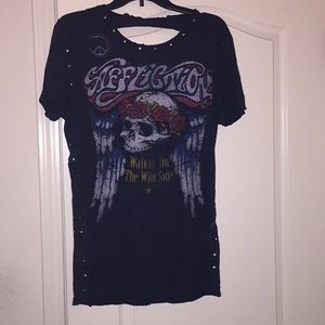 Affliction Slash back tee
